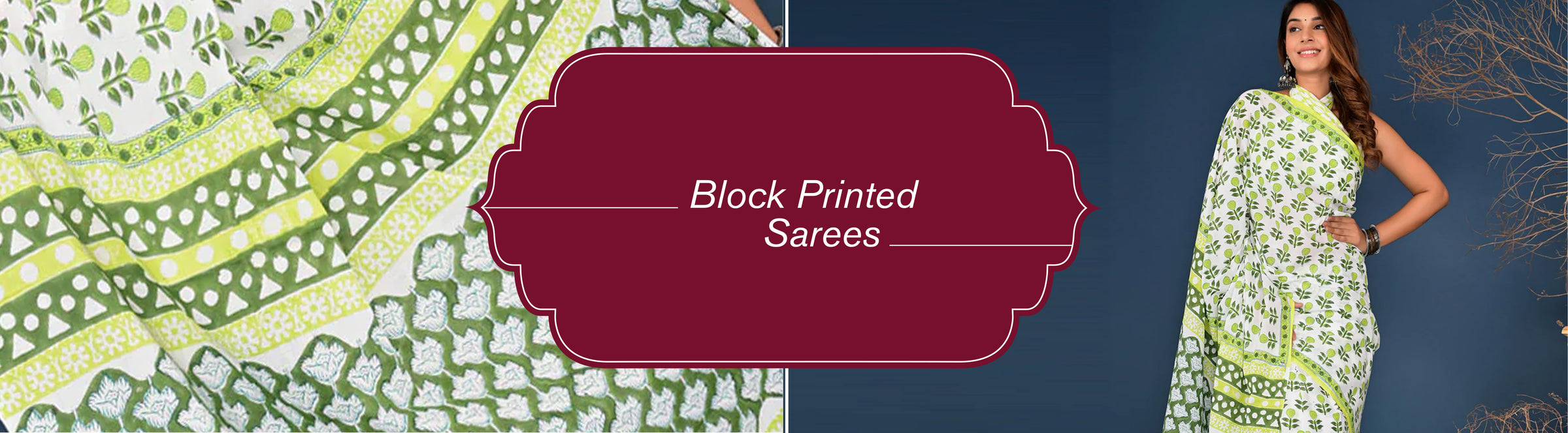 Block Print Sarees
