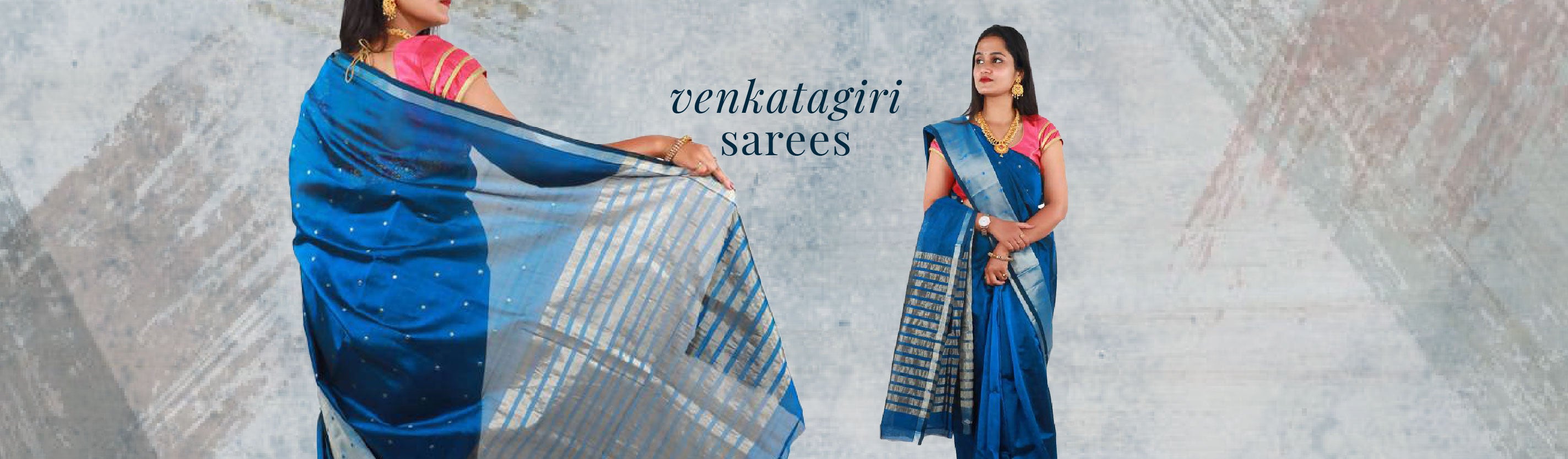 Brinjal Color Venkatagiri Pure Cotton Saree | Vinshika Boutique