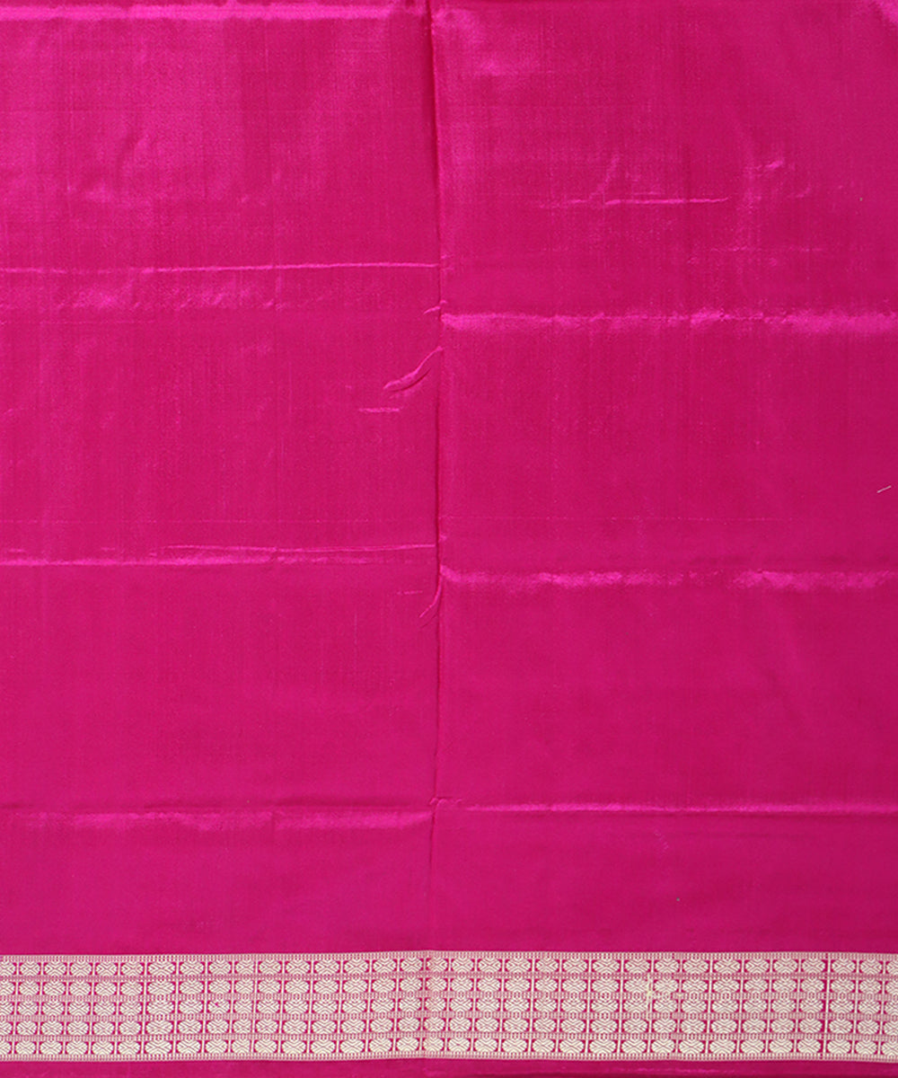 Grey black, pink silk handwoven sambalpuri saree