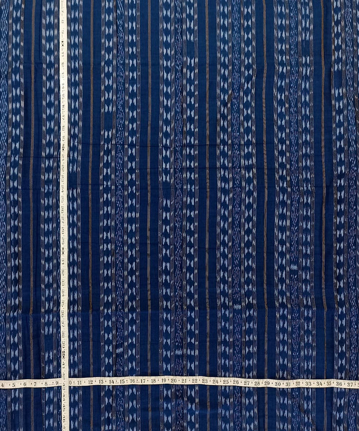 Blue handwoven cotton nuapatna fabric