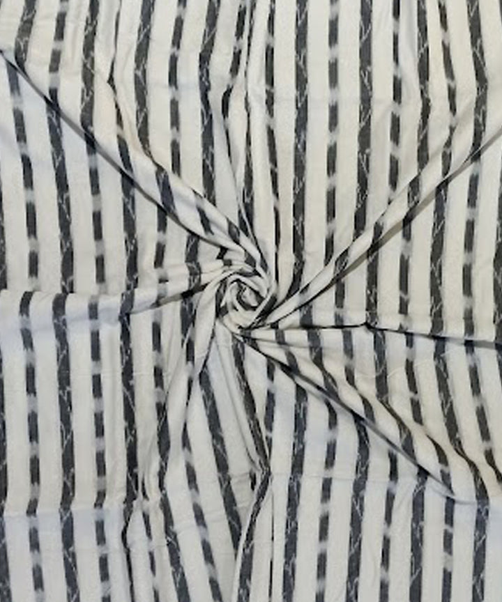 White black handwoven cotton nuapatna fabric