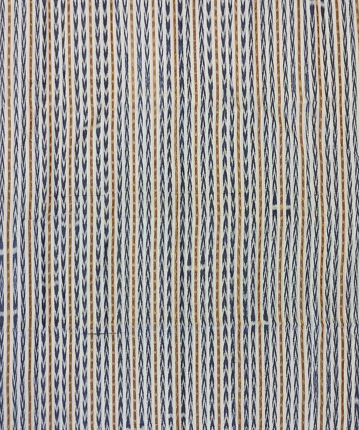 White blue hand loom cotton nuapatna fabric