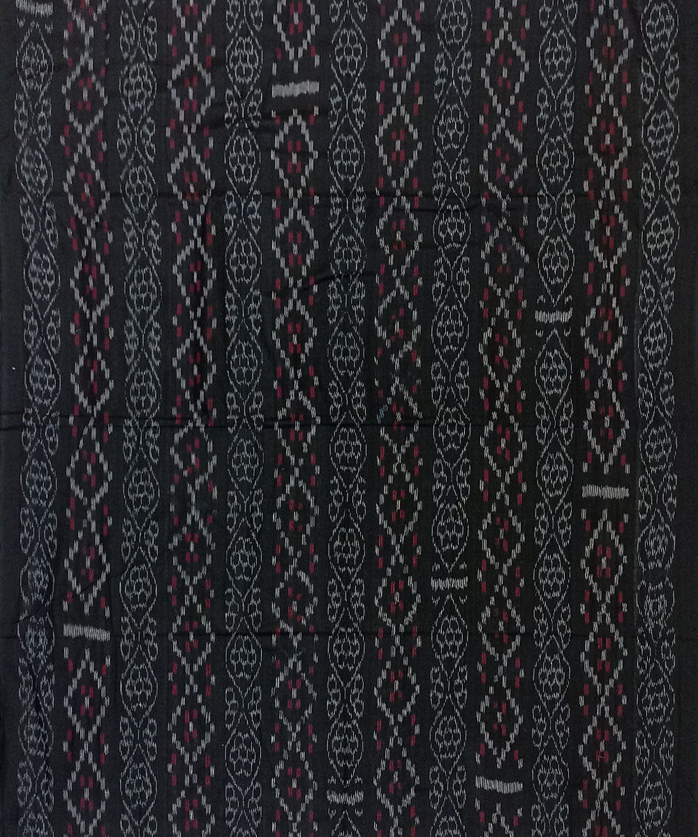 Black hand woven cotton nuapatna fabric