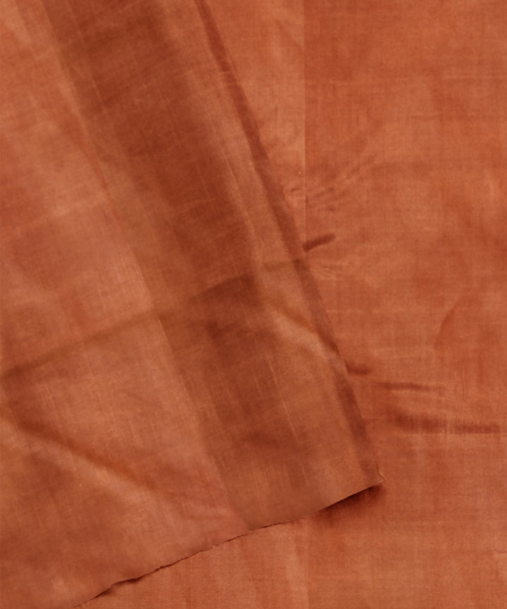 Orange handwoven cotton patola saree
