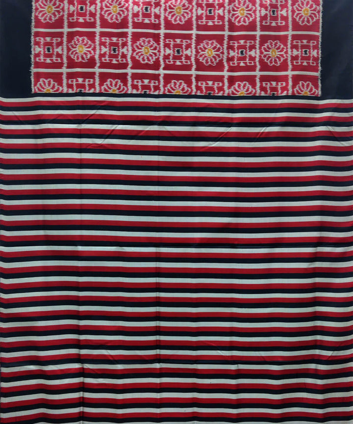 Red black silk handwoven khandua nabakothi saree