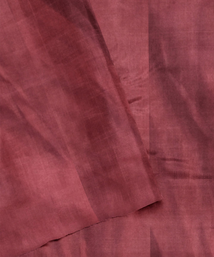 Maroon hand woven cotton patola saree