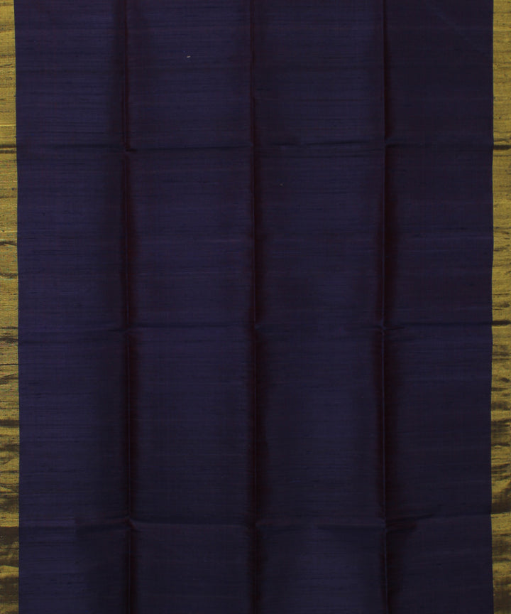 Violet multicolor stripes handwoven Karnataka silk saree