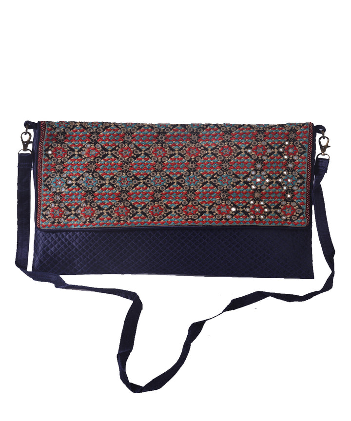 Blue multicolor kutchy hand embroidery mashroo Macbook air case