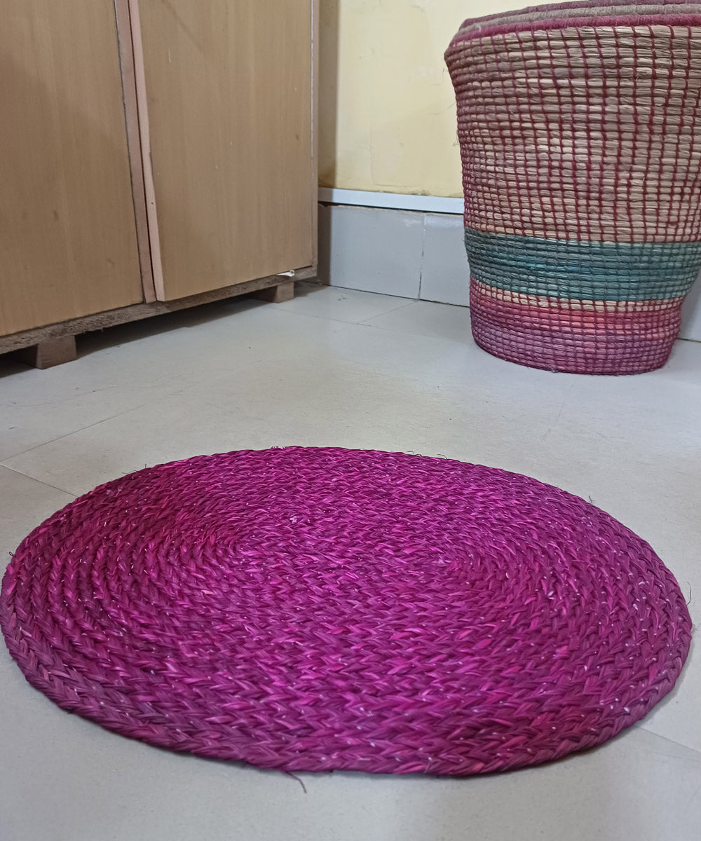 Magenta sabai grass floor mat floor mat