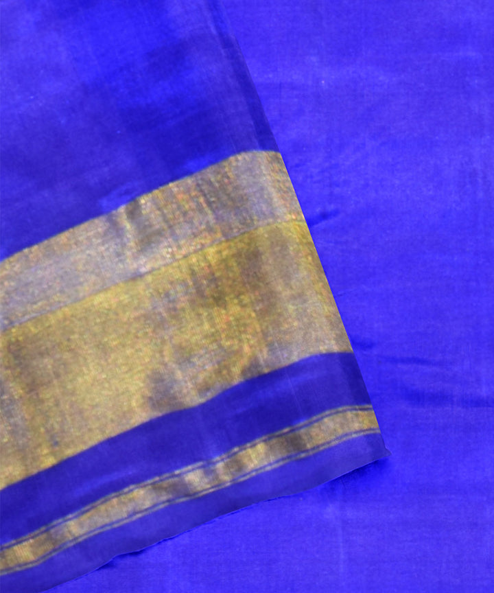 Blue navy handloom silk patola saree