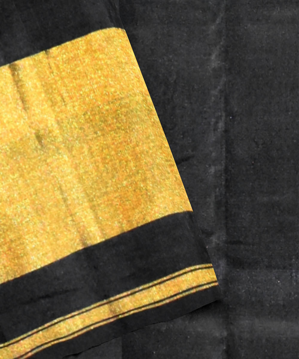 Black silk handwoven patola saree