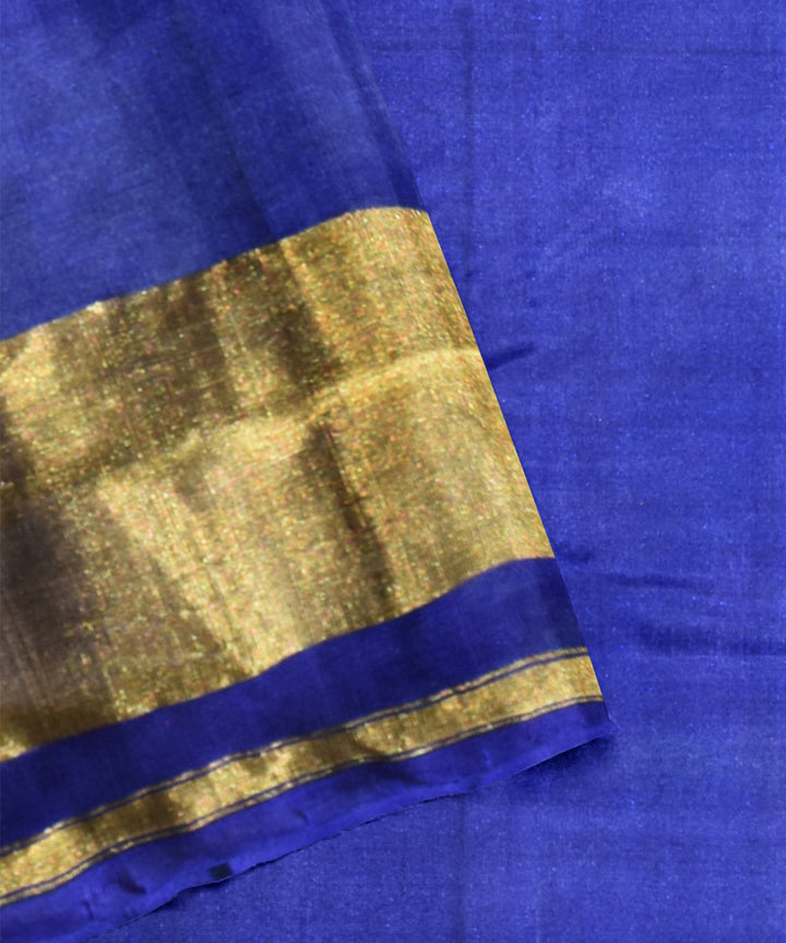 Pale powder blue silk handloom patola saree