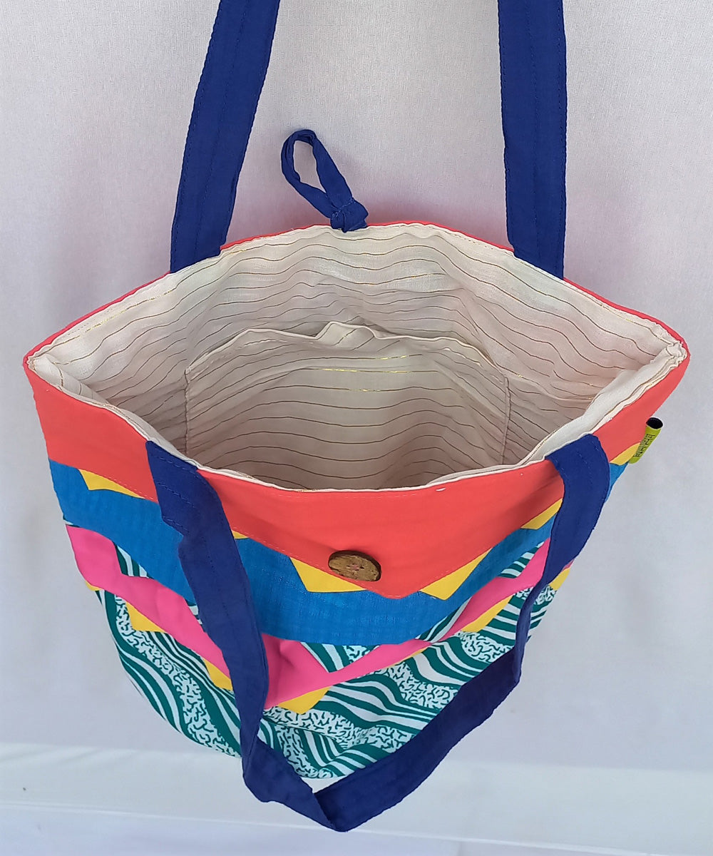 Multicolor handcrafted bag