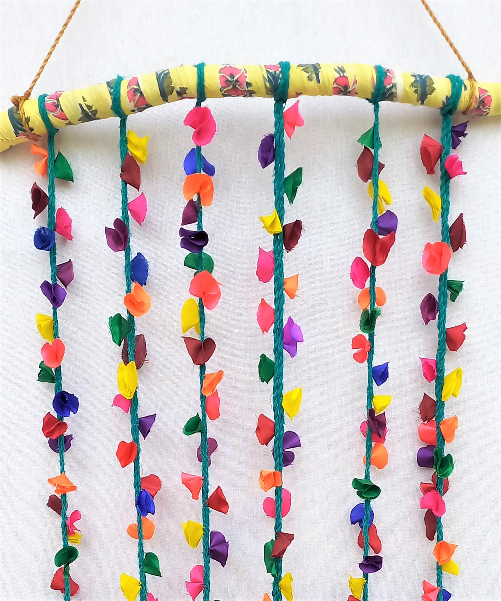 Multicolor hand crafted wooden hanging