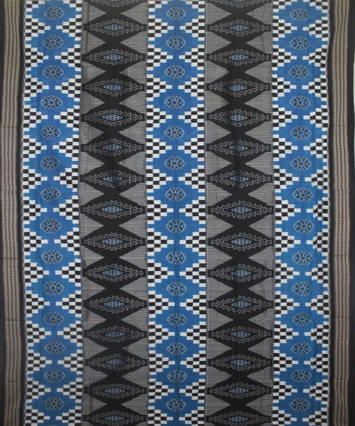 Blue Black Handloom Pasapalli Cotton Saree