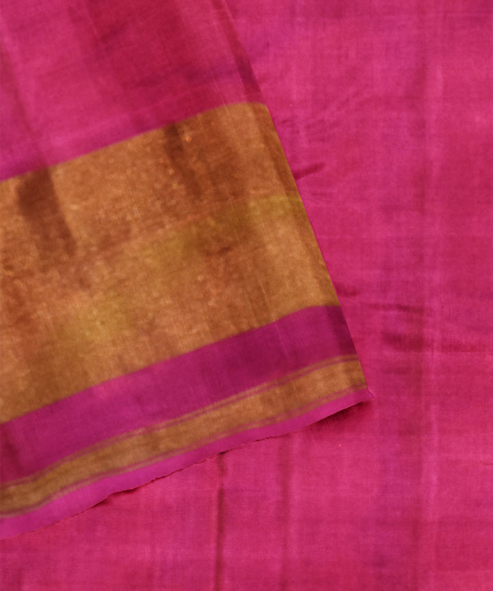 Lavender silk handwoven patola saree