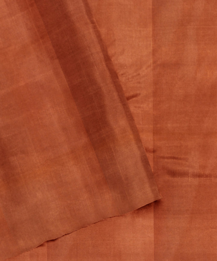 Orange hand woven cotton patola saree