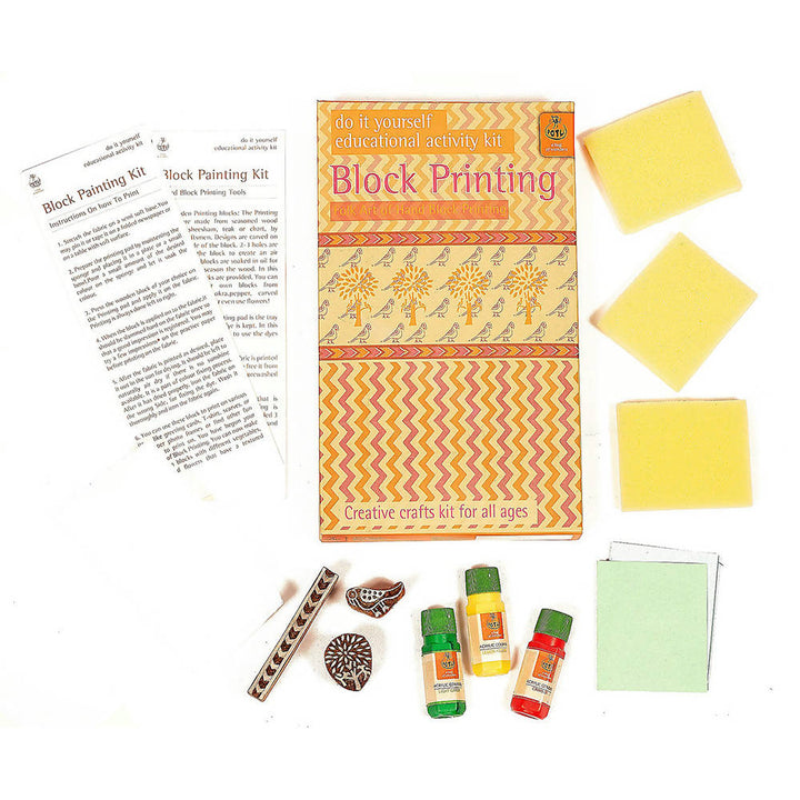 Handmade DIY Educational Wooden Block Printing Kit