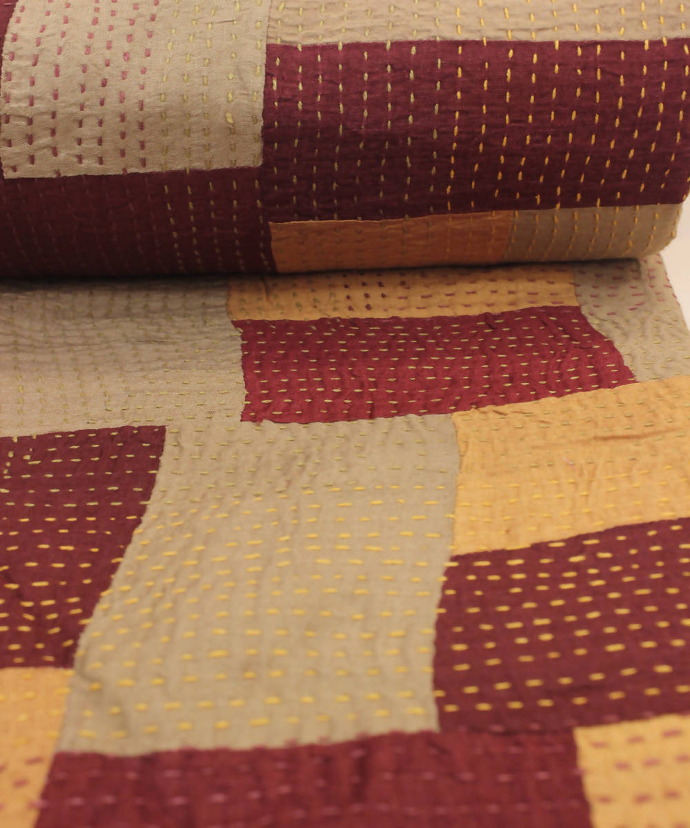 Multi color printed tanka single bed silk quilt