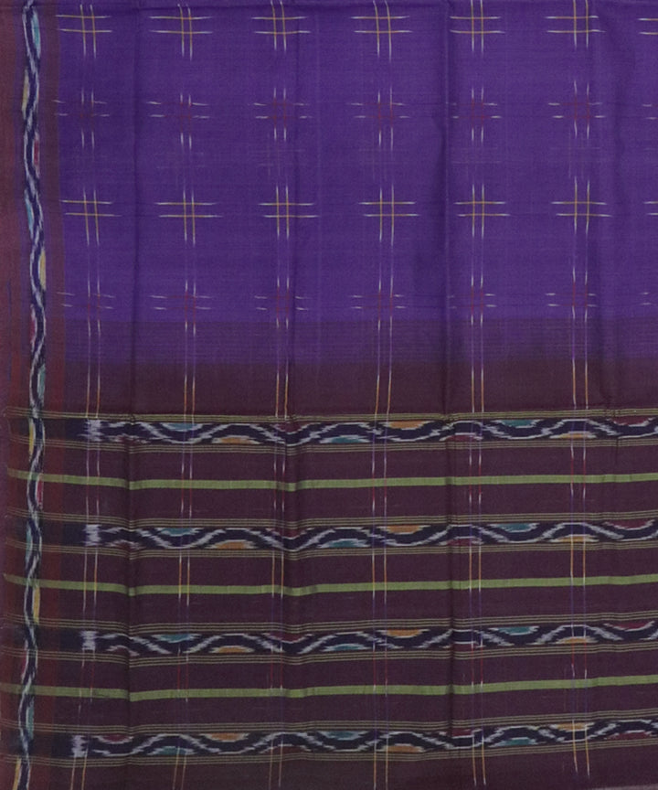Lavender handwoven tie dye cotton rajahmundry saree