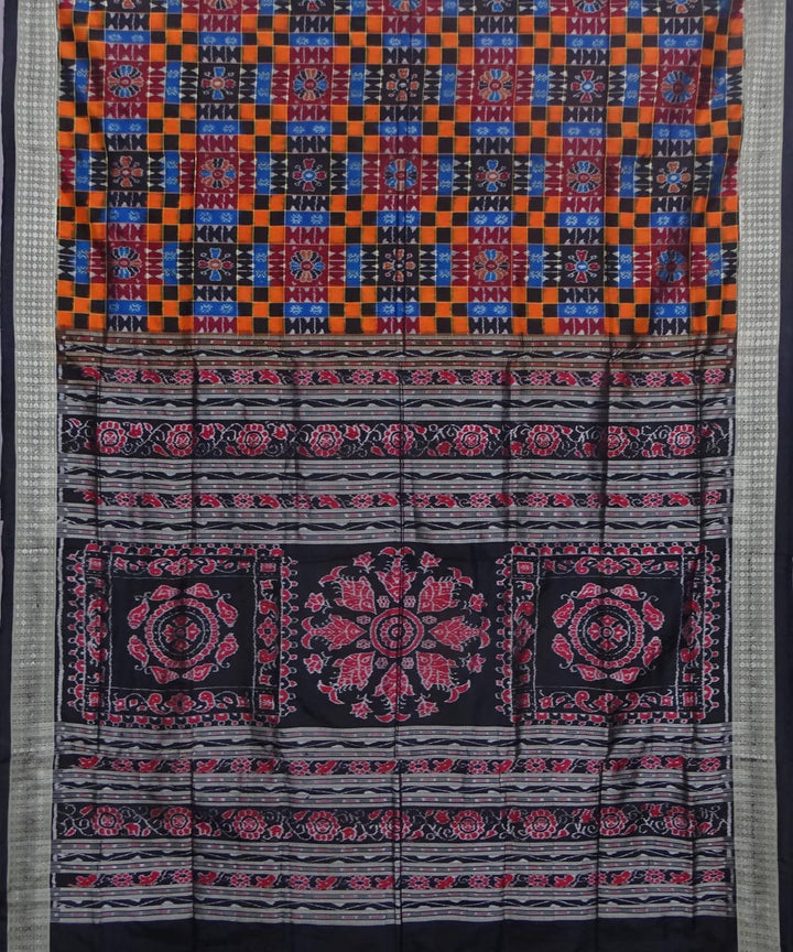 Handwoven multicolour utkala laxmi sambalpuri silk saree
