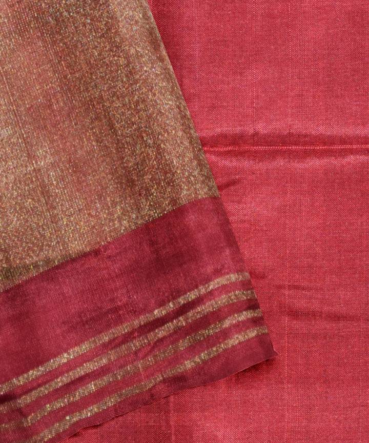 Lime green red silk handwoven patola saree