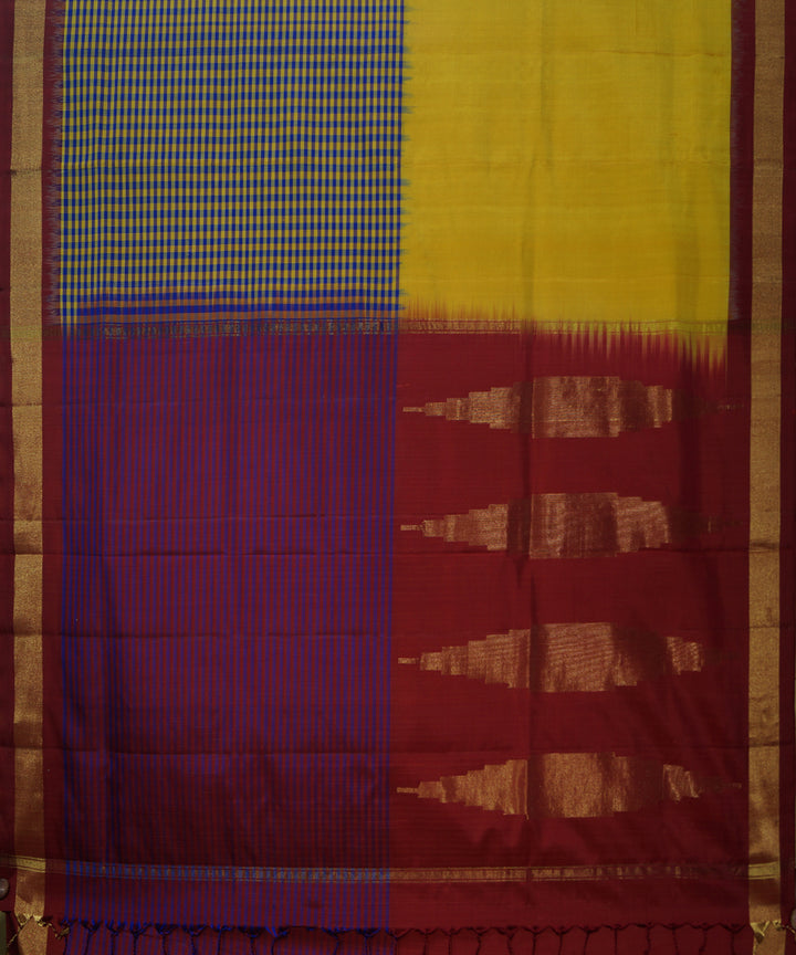 Multicolor Handloom Soft Silk Saree