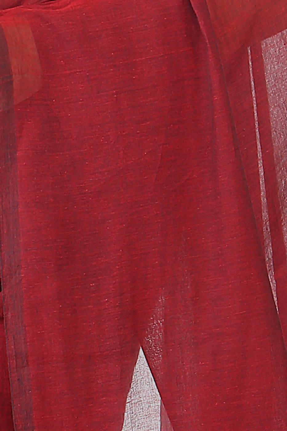 Handloom bengal red maroon soft cotton saree