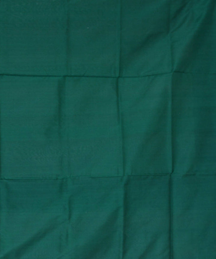 Light grey green handwoven silk ikat sambalpuri saree
