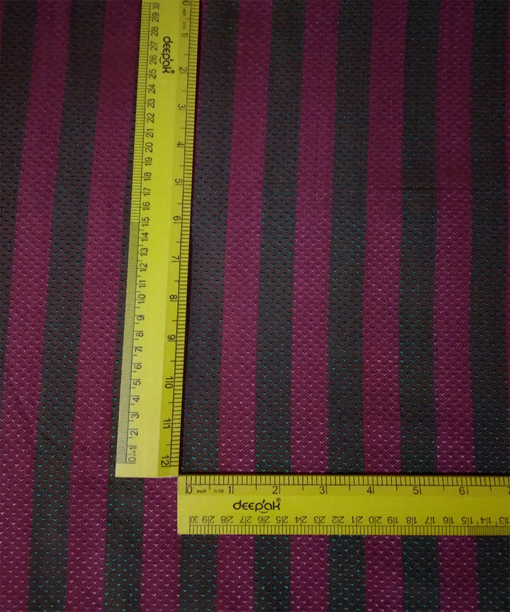 Pink green handwoven cotton art silk khun fabric