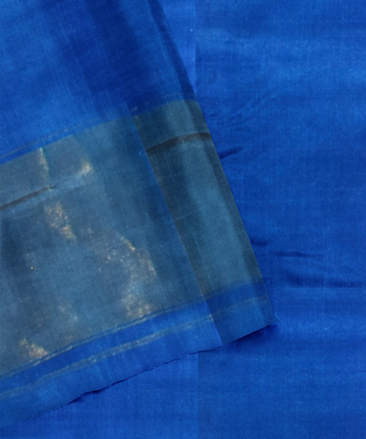 Sky blue silk handloom patola saree
