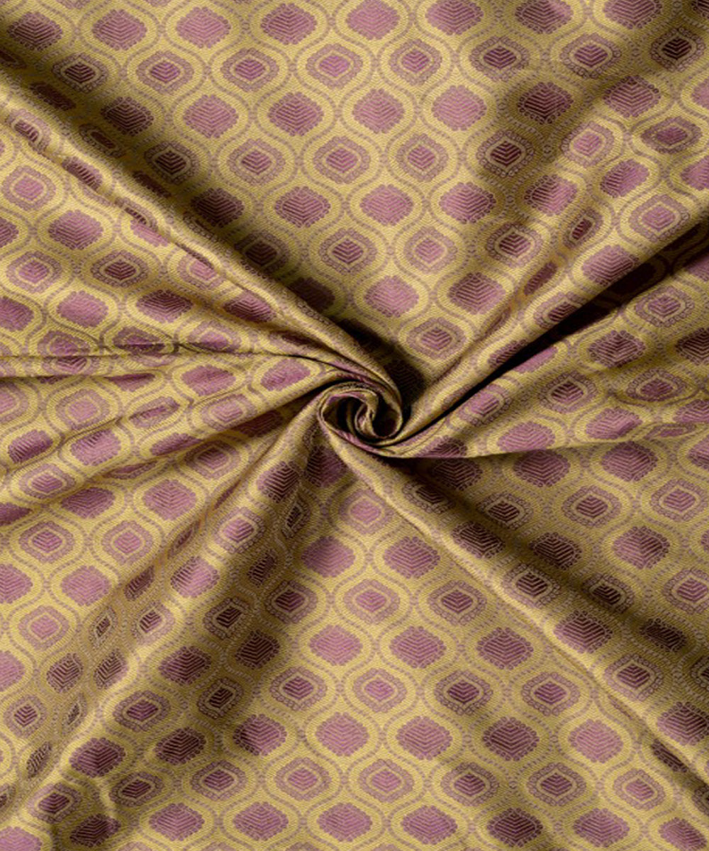 Multicolor handwoven tanchoi silk banarasi fabric