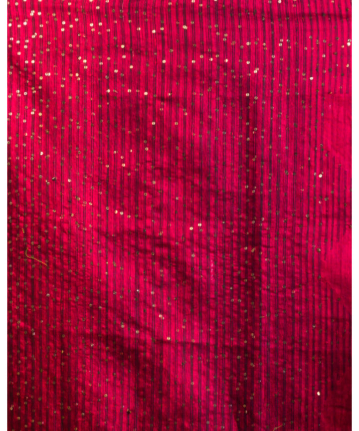 Red handwoven bengal matka silk saree