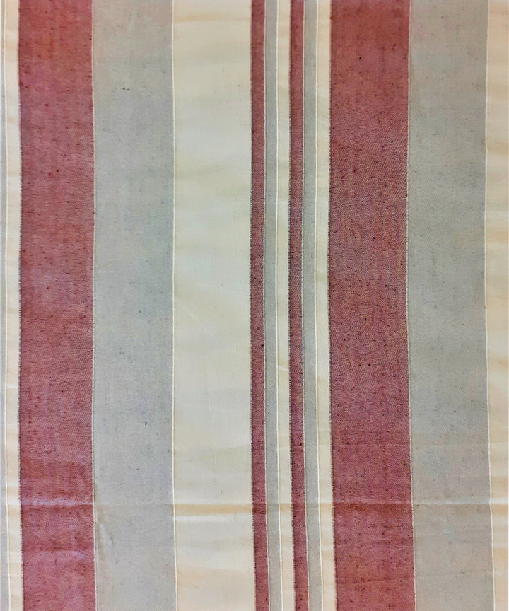 Multi colour handloom cotton stripe bedsheet