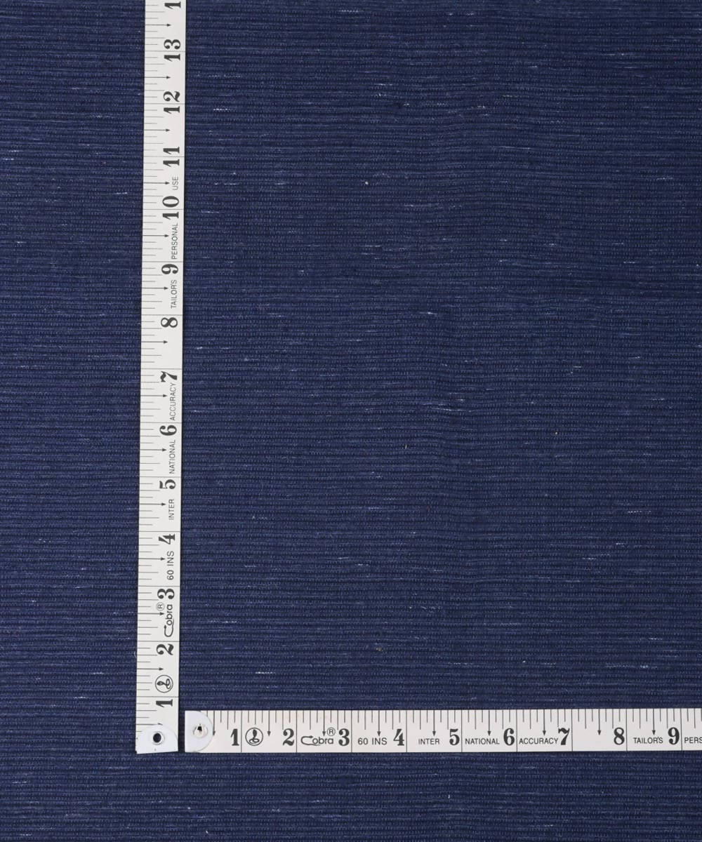 Blue dyed handwoven cotton upholstery fabric