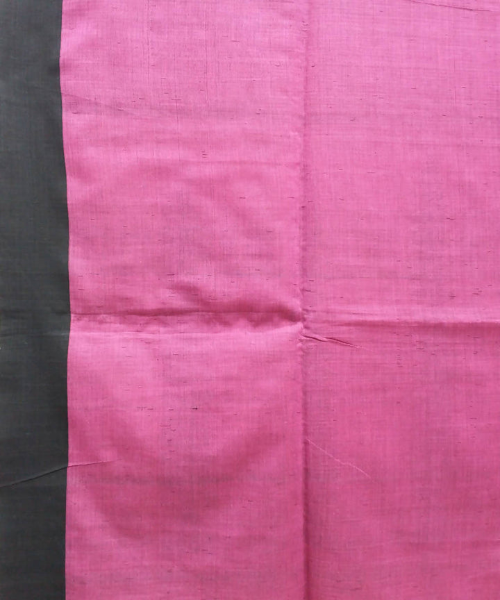 Bengal handspun handwoven pink cotton saree