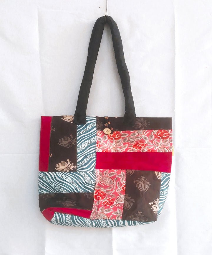 Multicolor handcrafted boho katta shoulder bag