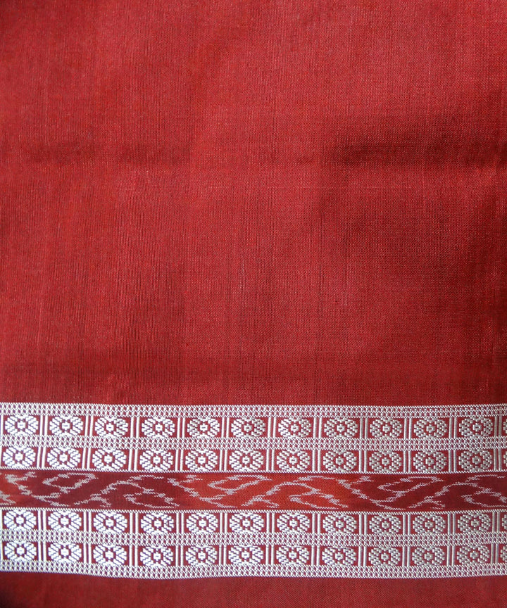 Black traditional ikat silk saree
