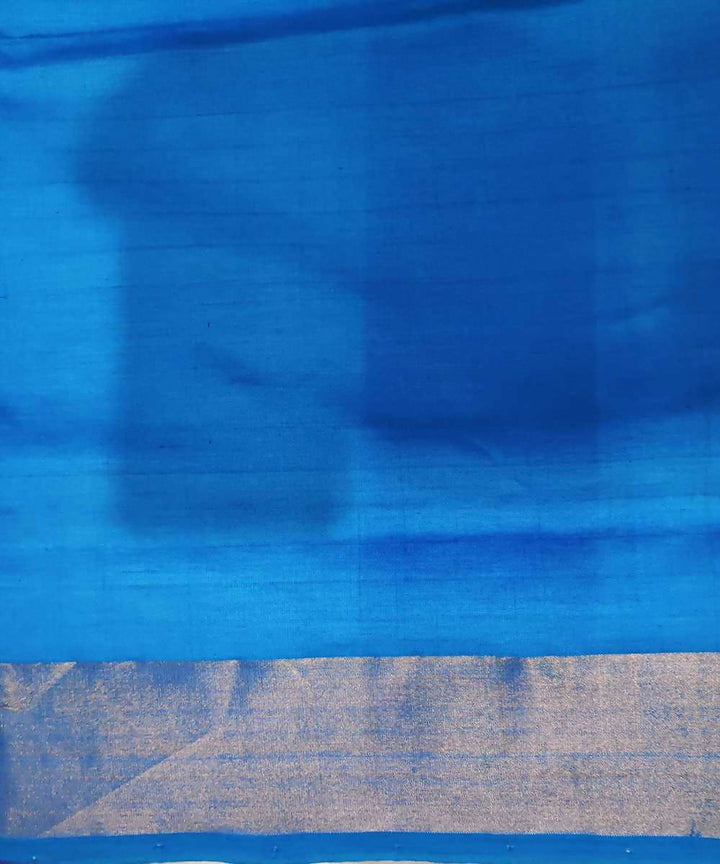 Blue and Pink Handwoven Venkatagiri Cotton silk saree