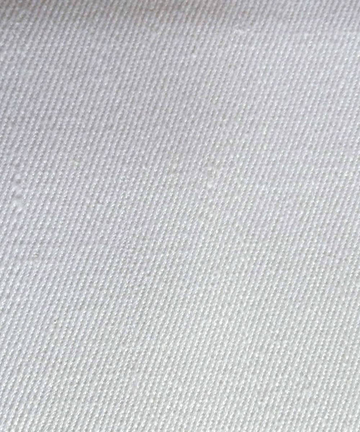 2.5m white handspun handwoven cotton Denim trouser and jacket fabric