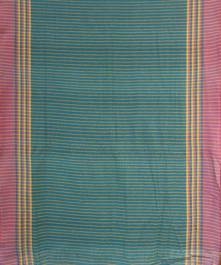 Grey blue assam handloom cotton saree
