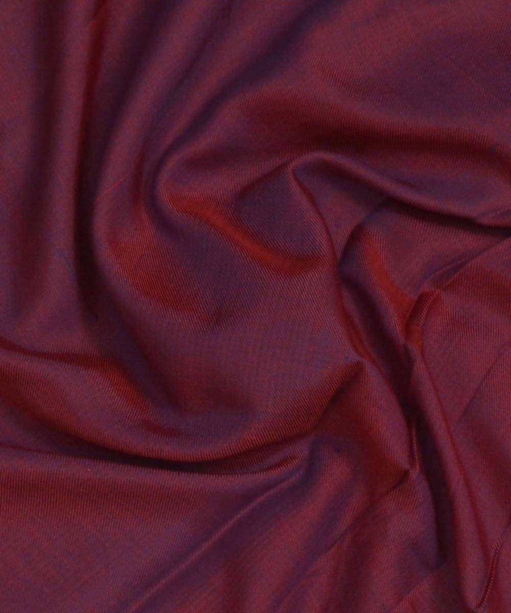 Violet Handloom Cotton Silk Fabric