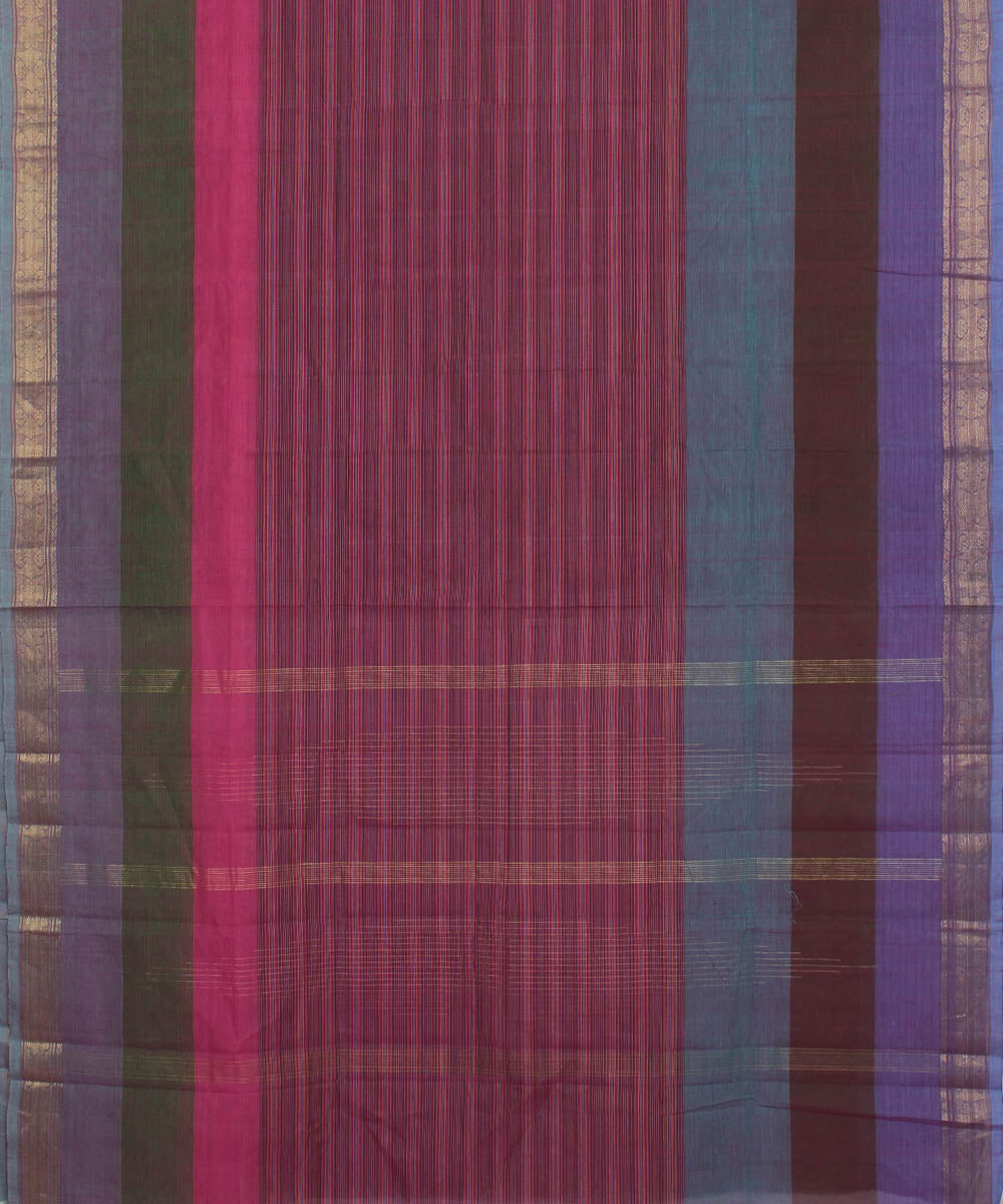 Aruppukottai Multicolor Handloom Cotton Saree