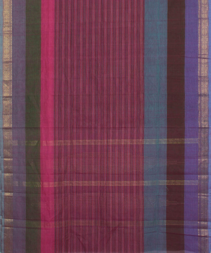Aruppukottai Multicolor Handloom Cotton Saree