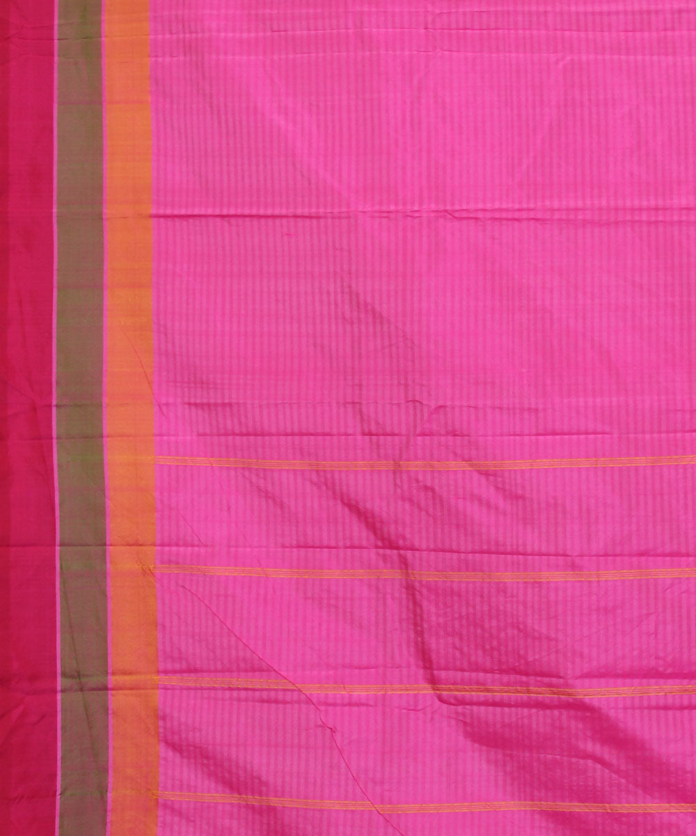 Pink Handwoven Arani Silk Saree