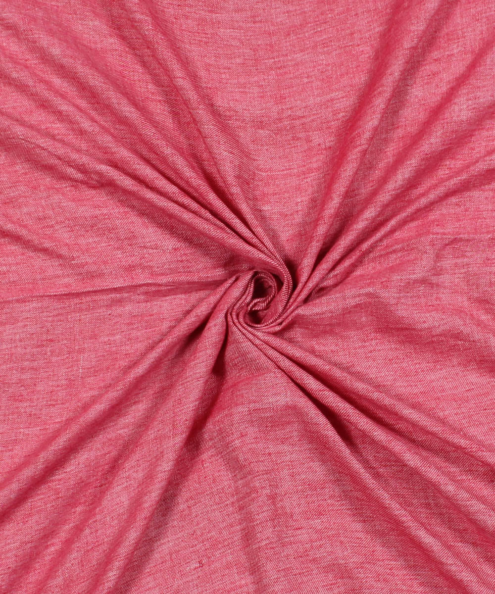 2.5m Pink handwoven reversible cotton kurta material