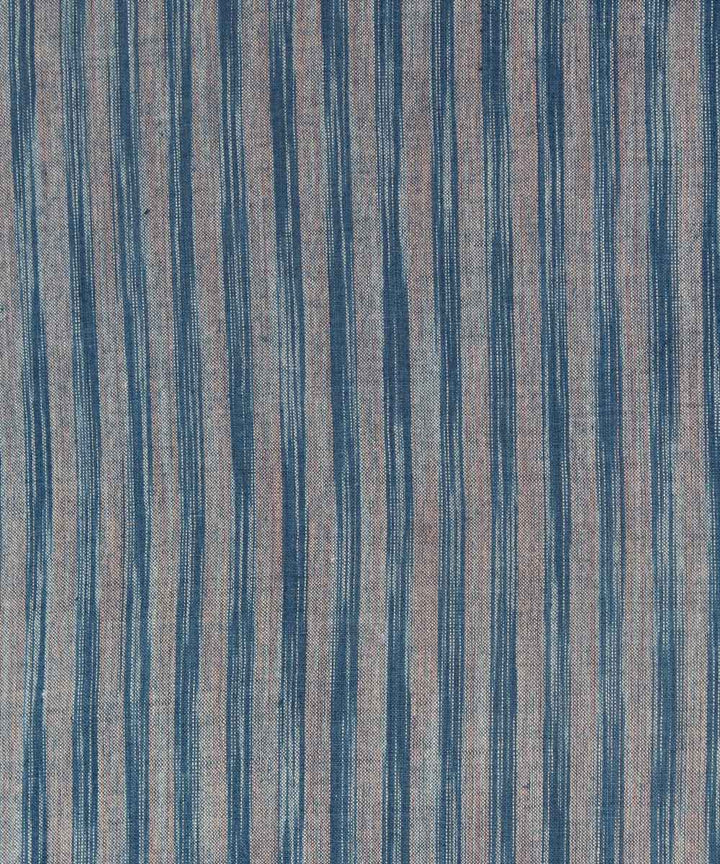 0.65m Brown and Blue Green Handloom Cotton Fabric