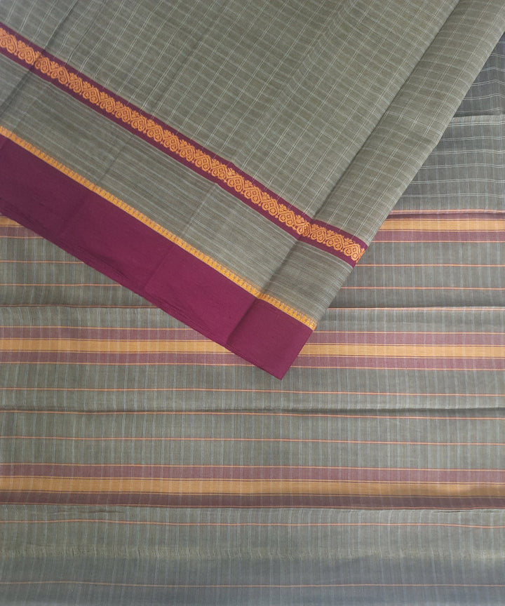 Multicolor handloom cotton narayanpet saree