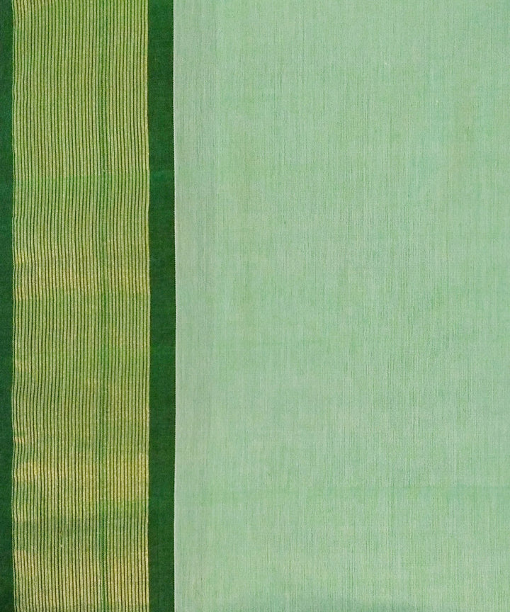 Pista green cotton handloom paithani saree