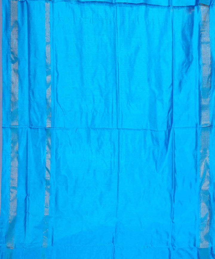 Dark blue hand loom ikkat silk pochampally saree